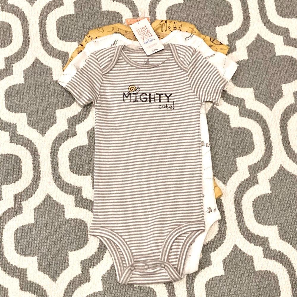 Carter’s Just One You Onesie Bodysuit Three Pack - 24 Months - NWT